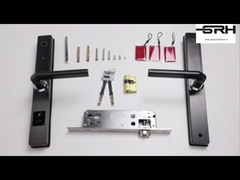 สมาร์ทโฮมลายนิ้วมือจับประตูล็อคฟันสีฟ้า WiFi อิเล็กทรอนิกส์ดิจิตอลอัจฉริยะ