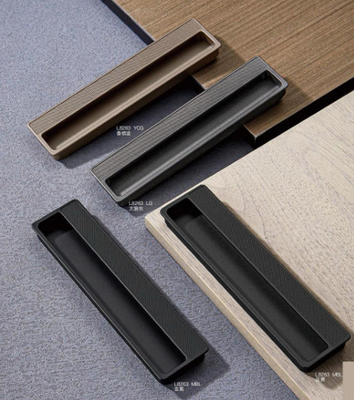 ขายร้อนขนาดใหญ่ สังกะสีเหล็กสีดําอุตสาหกรรม ซ่อนกระเป๋า Cabinet Recessed มือถือสําหรับกล่องเครื่องมือ