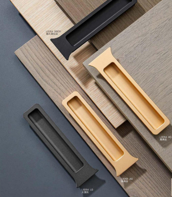 ขายร้อนขนาดใหญ่ สังกะสีเหล็กสีดําอุตสาหกรรม ซ่อนกระเป๋า Cabinet Recessed มือถือสําหรับกล่องเครื่องมือ