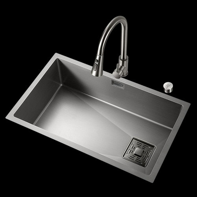 Wholesale Simple Design Custom Modern Rectangular Metal Brass Chrome Double Kitchen Sink สําหรับใช้ในบ้าน