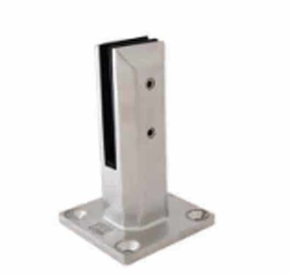 โครงสร้างไร้กรอบ สแตนเลส หลักเจาะ แบบสี่เหลี่ยม สระว่ายน้ํา รั้วแก้ว Railing Spigot