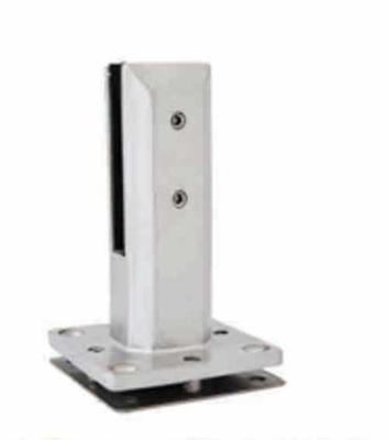 ปรับสแตนเลส Duplex ตารางฐานแผ่นกระจก Spigot สําหรับสระว่ายน้ํา Fencing Balustrades แฮนเดริล