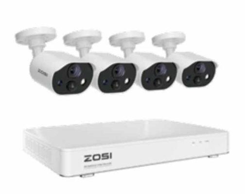 4ch 8ch ระบบกล้อง Wifi 3mp Kits กล้อง IP ไร้สาย ความปลอดภัย