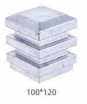 100x100 หรือ 4x4 นิ้ว อลูมิเนียม Fence Post Cap ประดับ Die Cast Post Cap