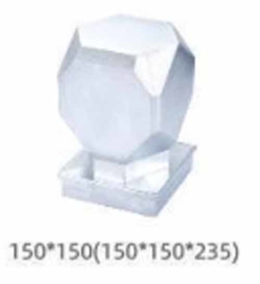 Guardrail รั้วภายนอก สแตนเลสกระปุก Post Cap Tube Cap สําหรับรั้วสวน