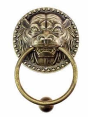 China Made Classical Entry Gate Round lion Head Type Pull Door Knockers Handles