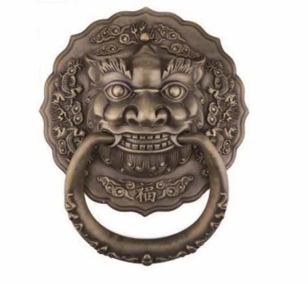 China Made Classical Entry Gate Round lion Head Type Pull Door Knockers Handles