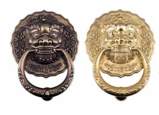 China Made Classical Entry Gate Round lion Head Type Pull Door Knockers Handles