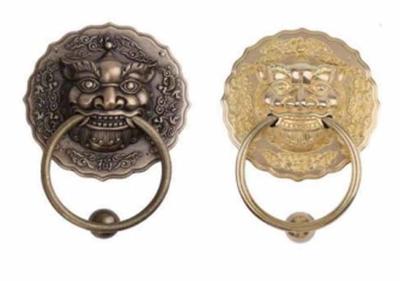 China Made Classical Entry Gate Round lion Head Type Pull Door Knockers Handles