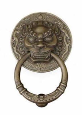 China Made Classical Entry Gate Round lion Head Type Pull Door Knockers Handles
