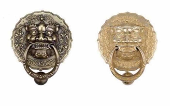 China Made Classical Entry Gate Round lion Head Type Pull Door Knockers Handles