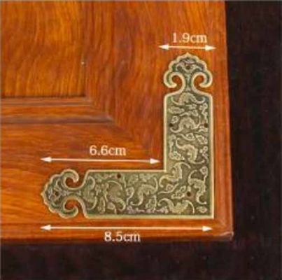 Wholesale High QualityDecorated Zinc Alloy Wooden Box Corner Bronze Iron