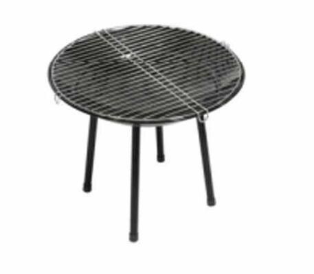 Round Black Camping Outdoor Firepit Barbecue Stove Steel Portable Mini Wood Burning Fire Pit Charcoal Bbq Grill