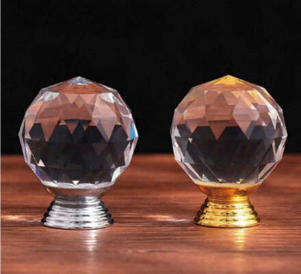 Modern Style Crystal Cabinet Handles Zinc Ball Knobs for Wardrobe Drawer Kitchen & Bathroom Dresser Decorative Crystals