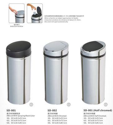 ถังขยะในครัวกันน้ำในครัวเรือนสามารถถังขยะเซ็นเซอร์เหนี่ยวนำ 24L