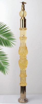 อะคริลิค คริสตัล Baluster ความโปร่งใส แฮนเริลขนาดที่กําหนดเอง