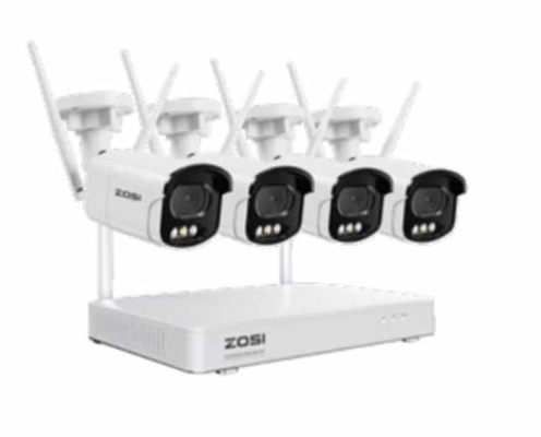 4ch 8ch ระบบกล้อง Wifi 3mp Kits กล้อง IP ไร้สาย ความปลอดภัย