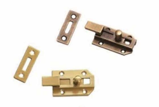 ปรับ Backset ประตูหน้าต่างโบราณ โบล็อตและประเภทครัวเรือนสล็อคทองแดงกับ 2 กุญแจ