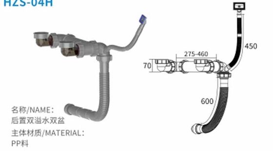 เครื่องระบายน้ําถังส้วมถังเดียวที่ผลิตในโรงงาน พร้อมกรองกระเป๋าเก็บพื้นที่และสนับสนุน