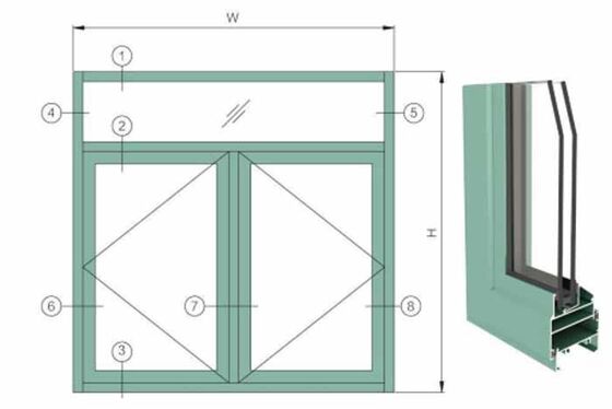 บ้านคอนเทนเนอร์มาตรฐานออสเตรเลีย เมลเบิร์น หน้าต่างกระจกสองชั้น หน้าต่างสไลด์อลูมิเนียม