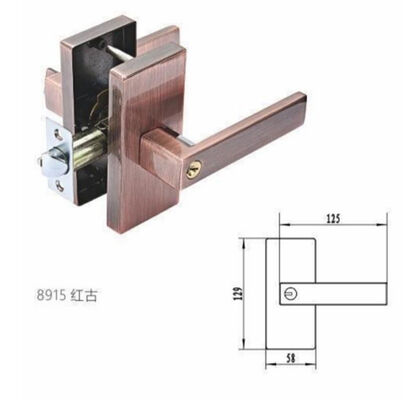 ประหยัดทันสมัย Matte Zinc Alloy Door Lever Handle สําหรับประตูภายในอพาร์ทเมนต์และโรงแรม